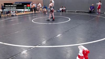 105 lbs Cons. Round 3 - Dallin Spillett, American Falls Wrestling Club vs Alijah Valerio, Cougar Wrestling Club