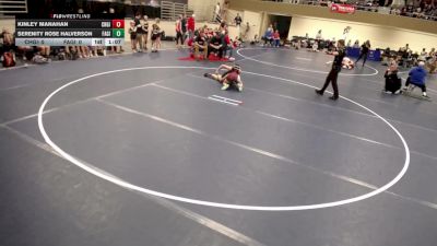 Girls K-8 - 135 Kinley Manahan, Chatfield-Girls vs Serenity Rose Halverson, Farmville-Girls