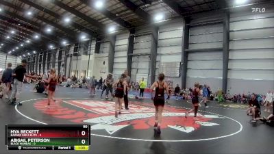 90 lbs Semis - R1 Wb - Abigail Peterson, Black Mambas vs Mya Beckett, Badger Girls Elite