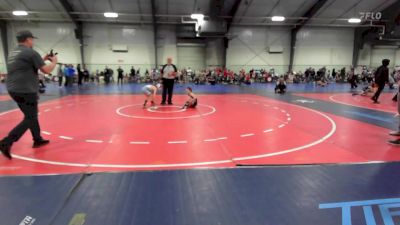 65 lbs Rr Rnd 2 - Luke Rykowski, Cambridge Bears Youth Wrestling ES Growl vs Lennon Michnal, Rockmart Takedown Club Gold