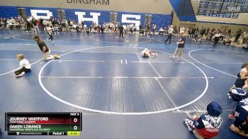 47 lbs Quarterfinal - Journey Whitford, Team Pride Academy vs Oaken Lorance, Sanderson Wrestling Academy