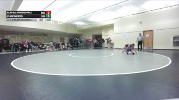 100lbs Champ. Round 3 - Elise Mertel, Juanita (Girls) vs Elyssa Armendariz, Moses Lake (Girls)