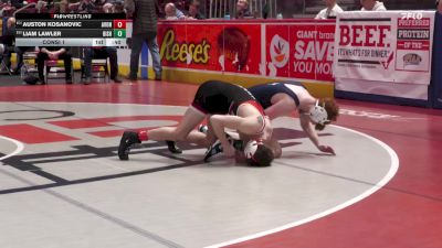 121 lbs Consi 1 - Auston Kosanovic, Avonworth vs Liam Lawler, Bishop McDevitt