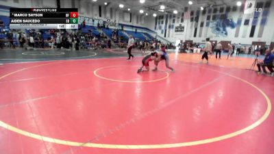 113 lbs Cons. Round 5 - Aiden Saucedo, San Diego vs Marco Sayson, Williams Field