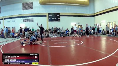 100 lbs Quarterfinal - Tyler Quarles, Elite Athletic Club vs Case Bridge, Contenders Wrestling Academy