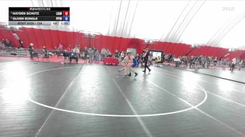 126 lbs 5th Place Match - Hayden Schutz, La Crosse Area Wrestlers vs Oliver Bongle, Poynette Panther Youth Wrestling