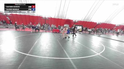 126 lbs 5th Place Match - Hayden Schutz, La Crosse Area Wrestlers vs Oliver Bongle, Poynette Panther Youth Wrestling