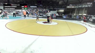 Girls 2A 155 lbs Cons. Round 2 - Chloe Bennett, East Valley (Spokane) (Girls) vs Graciela Garibay, Archbishop Murphy (Girls)