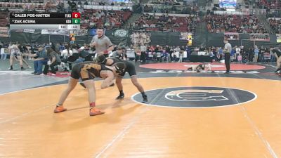 AA - 126 lbs Cons. Round 3 - Caleb Poe-Hatten, Flathead (Kalispell) vs Zak Acuna, Billings Senior High School