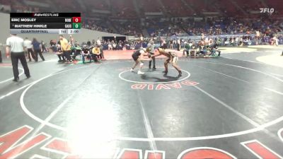 4A Boys 215 lbs Quarterfinal - Matthew Hinkle, Cascade Boys vs Eric Mosley, North Bend Boys