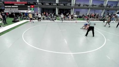 Junior Boys - 126 lbs Cons. Round 2 - Hayden Jimenez, California vs Mason Quarles, Fishers Wrestling Club