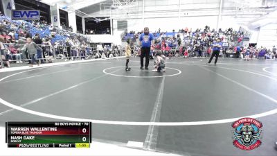 70 lbs Cons. Semi - Nash Dake, Bobcat vs Warren Wallentine, Topeka Blue Thunder