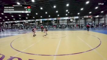 113 lbs Cons. Semi - Evan Propes, Eastside United vs Colin McCoy, Chadron Junior Wrestling Club