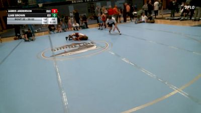 50-52 lbs Round 3 - James Anderson, Morgan Wrestling Club vs Liam Brown, Hook Em W.C