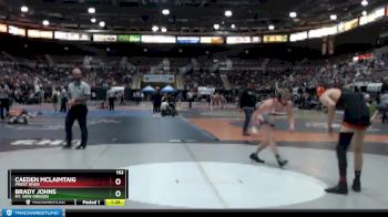 152 lbs Champ. Round 2 - Brady Johns, Mt. View Oregon vs Caeden McLaimtaig, Priest River