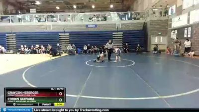 65/70 Round 3 - Graycen Heberger, Middleton Wrestling Club vs Corbin Guevara, Legacy Wrestling Academy