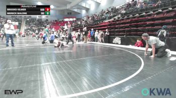 45 lbs Semifinal - Brooks Kilmer, Harrah vs Mereck Malone, Bartlesville Wrestling Club