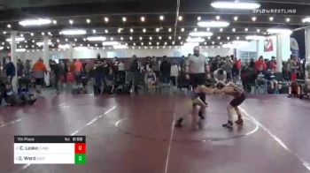 90 lbs 7th Place - Clayton Lasko, Cumberland Valley vs Dominic Ward, South Middleton