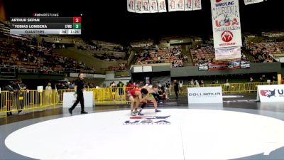 Junior Boys - 144 lbs Quarters - Tobias Lombera, Elite Force Wrestling Club vs Arthur Sepan