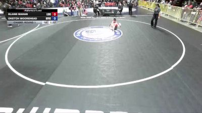 70 lbs Champ. Round 1 - Blaine Mahan, Legacy Elite Wrestling Club vs Oket'oh Moorehead, McKinleyville Freestyle Wrestling Club