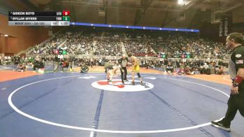 2A-120 lbs Semifinal - Dyllan Myers, Thermopolis vs Gideon Boyd, Lingle-Ft. Laramie/Southeast