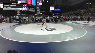 110 lbs Cons. Rd Of 64 - Arianna Alvarado, CO vs Ava Hensley, AZ