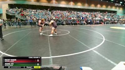 285 lbs Cons. Round 3 - Ricky Kiser, Nevada Union vs Hung Vo, Silver Creek