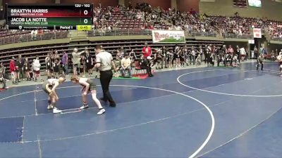 102 lbs Cons. Round 1 - Braxtyn Harris, Delta Wrestling Club vs Jacob La Notte, Wasatch Wrestling Club