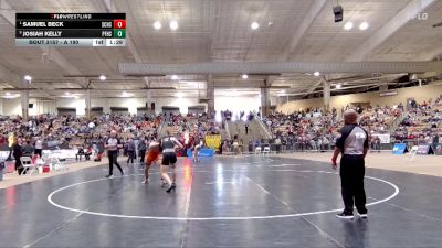 A 190 lbs Quarterfinal - Samuel Beck, Station Camp High School vs Josiah Kelly, Pigeon Forge High School