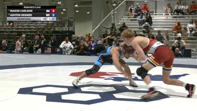 60 lbs Quarters - Mason Carlson, Sanderson Wrestling Academy vs Ashton Besmer, Dethrone Wrestling Club
