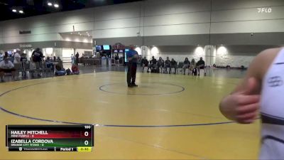 100 lbs Quarterfinals (8 Team) - Hanna Perez, Orange City Titans vs Genesis Ramirez, MXW Purple