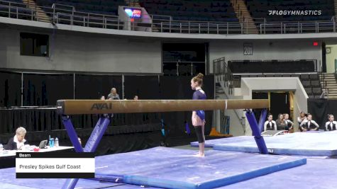 Presley Spikes Gulf Coast - Beam - 2022 Elevate the Stage Huntsville presented by SportsMED & Crestwood