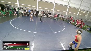 110 lbs Round 1 (4 Team) - Emily Sahlin, Mat Demons vs Kylee Ledbetter, Utah Red