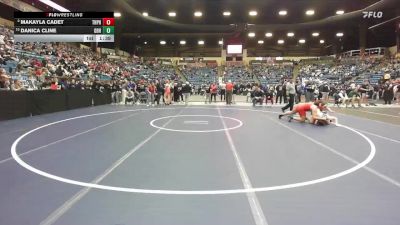 190 lbs Champ. Round 1 - Danica Cline, Great Bend Hs vs Makayla Cadet, Topeka - Highland Park HS