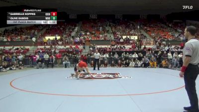 125 lbs 1st Place Match - Olive Dubois, Wellsville Hs vs Gabrielle Koppes, Clay Center Community HS