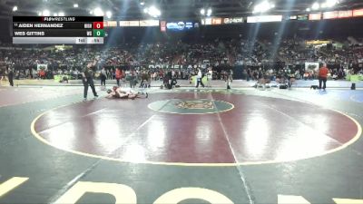 157 lbs Cons. Round 4 - Wes Gittins, West Side vs Aiden Hernandez, Highland