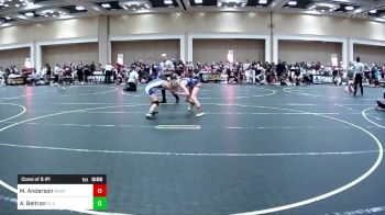 109 lbs Consi Of 8 #1 - Mia Anderson, Nebraska Wr Acd vs Audrina Beltran, El Centro Wolfpack