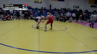 138 lbs Quarters - Ryker Allen, Team Real Life Wrestling vs Carsun Hinkelmann, Idaho
