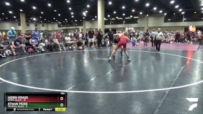 132 lbs Round 3 (6 Team) - Aiden Krass, BRAWL Black vs Ethan Moss, Techfall Black