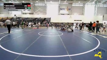 124 lbs Quarterfinal - Jesse Straus, GPS Wrestling Club vs Seth Strain, Adirondack Youth Wrestling Club