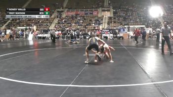 6A 144 lbs Champ. Round 2 - Rowdy Walls, Saraland vs Troy Watson, Wetumpka