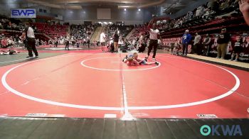 70 lbs Quarterfinal - Wyatt Kirkland, Glenpool Warriors vs Bowman Buckner, Berryhill Wrestling Club