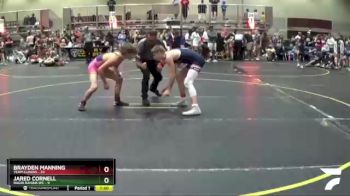 130 lbs Quarterfinals (8 Team) - Brayden Manning, Team Illinois vs Jared Cornell, Ragin Raisins WC