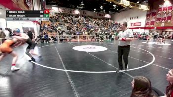 132 lbs Quarterfinal - Wyatt Mason, Thunder Basin vs Mason Child, Cokeville