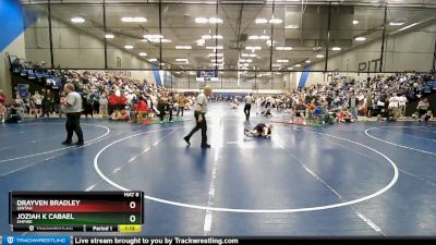 64 lbs Cons. Round 1 - Drayven Bradley, Uintah vs Joziah K Cabael, Empire