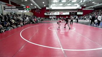 120 lbs 7th Place Match - Johanna Mendoza, Dougherty Valley vs Emalani Perez, Albany