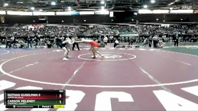 150 lbs Semifinal - Nathan Gugelman Ii, American Falls vs Carson Melendy, Churchill County