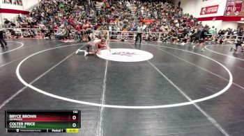 132 lbs Cons. Round 3 - Bryce Brown, Kemmerer vs Colter Price, Thermopolis