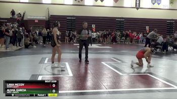 110 lbs Cons. Round 3 - Alivia Garcia, West Liberty vs Lana McCoy, North Scott