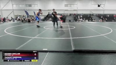 190 lbs Placement Matches (16 Team) - Aeoden Sinclair, Wisconsin vs Thomas Sandoval, California Blue